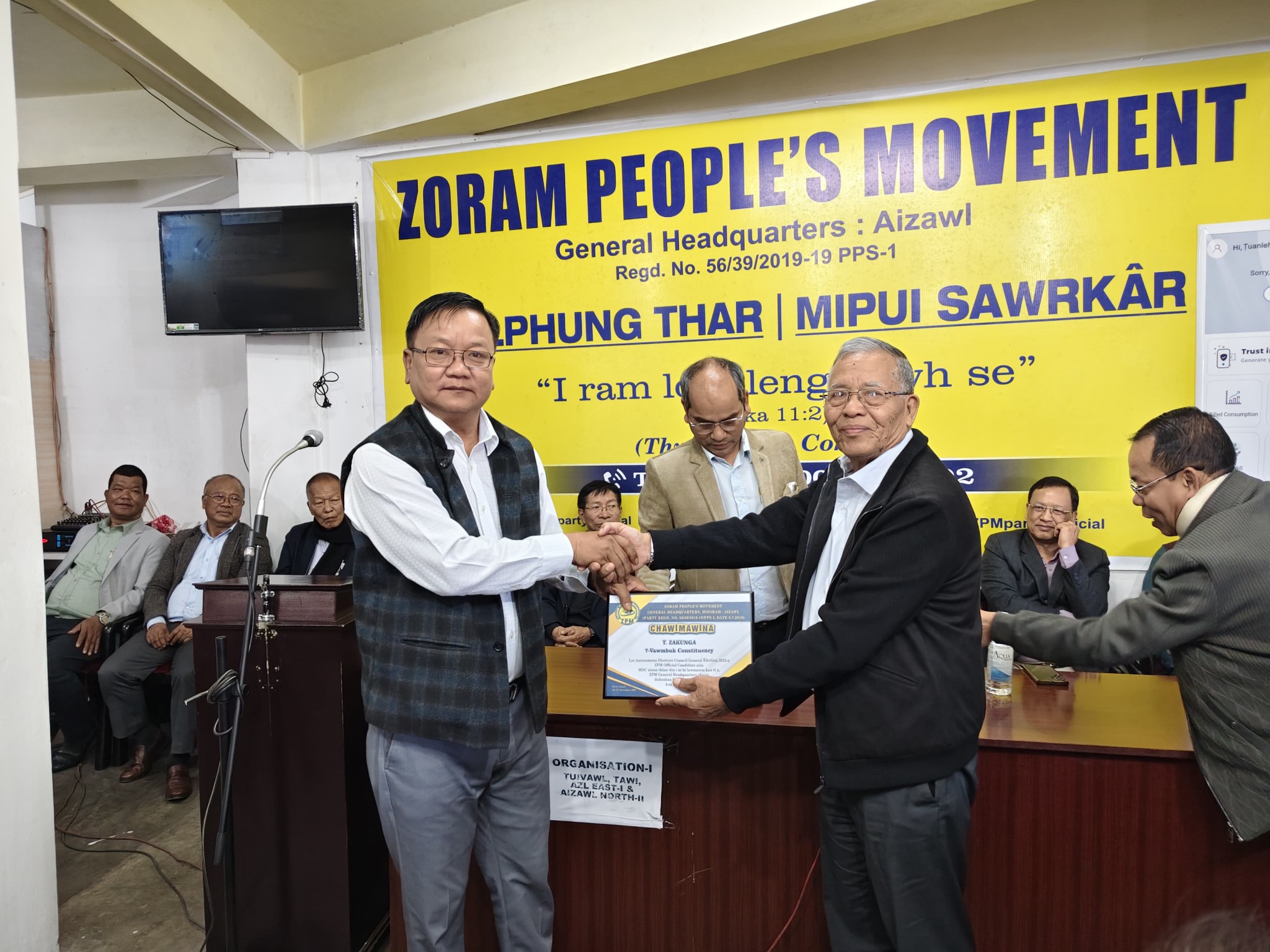 Governor-ah kan thlen dawn – T Zakunga