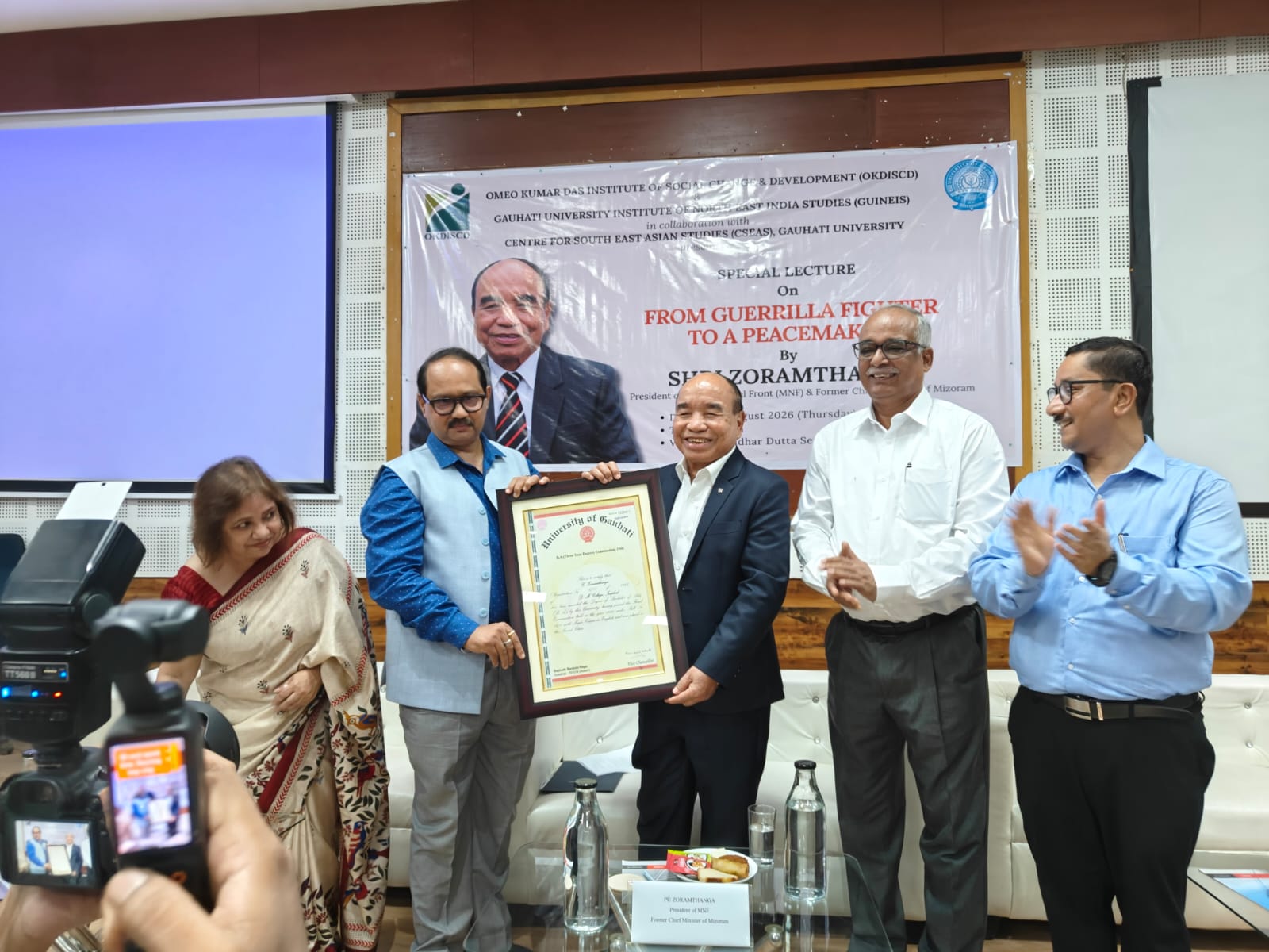 BA certifcate Zoramthanga an hlan
