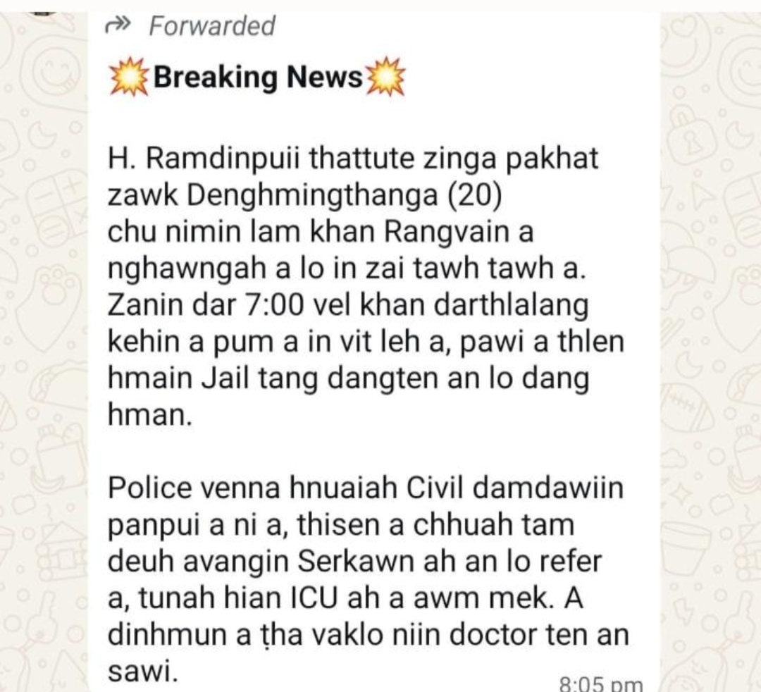 Thudik tawk lo a darh leh